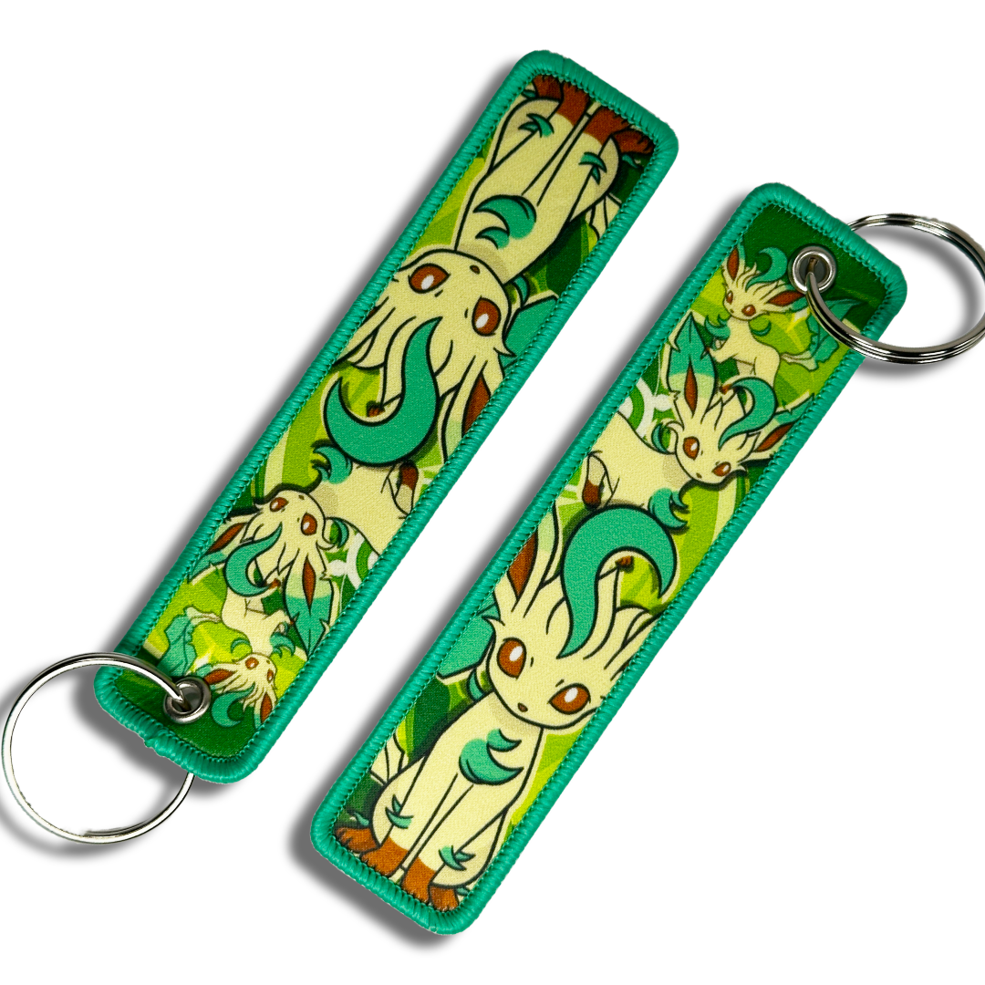 Leafeon Jet Tag Keychain