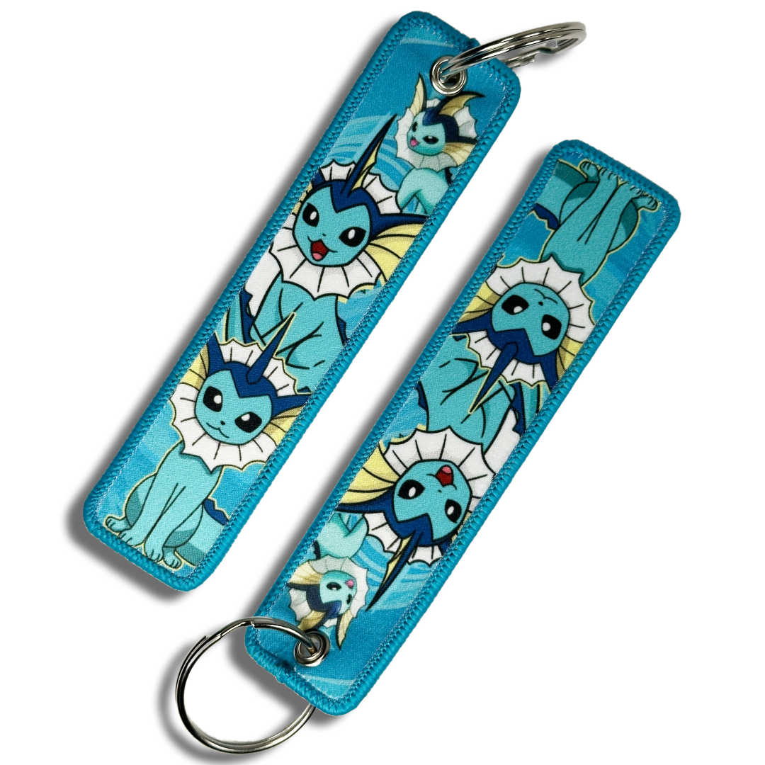 Vaporeon Jet Tag Keychain