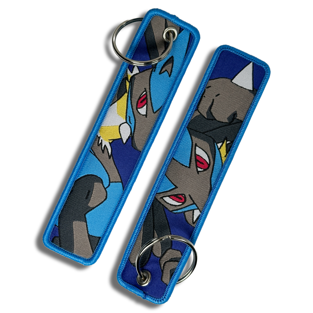 Lucario Jet Tag Keychain