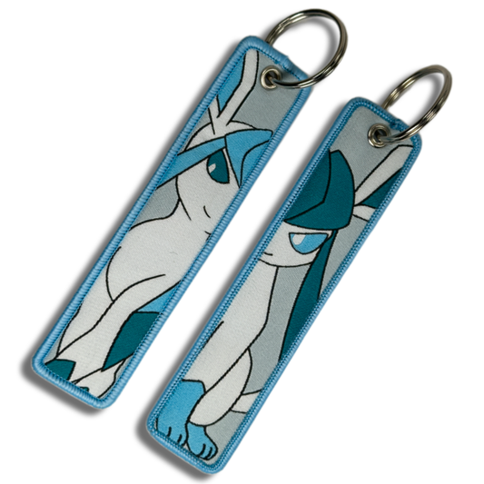 Glaceon Jet Tag Keychain